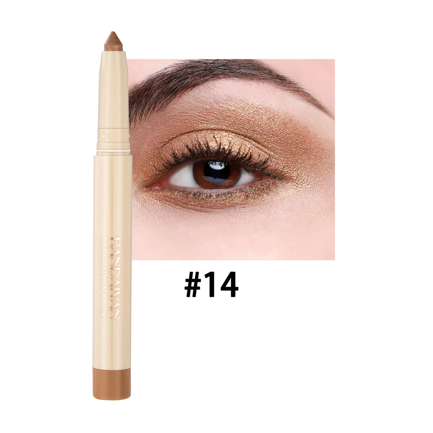 Crayon yeux dual-use – eyeliner et fard à paupières, mat, naturel, adapté pour maquillage de nuit ou clubbing, pointe ajustable