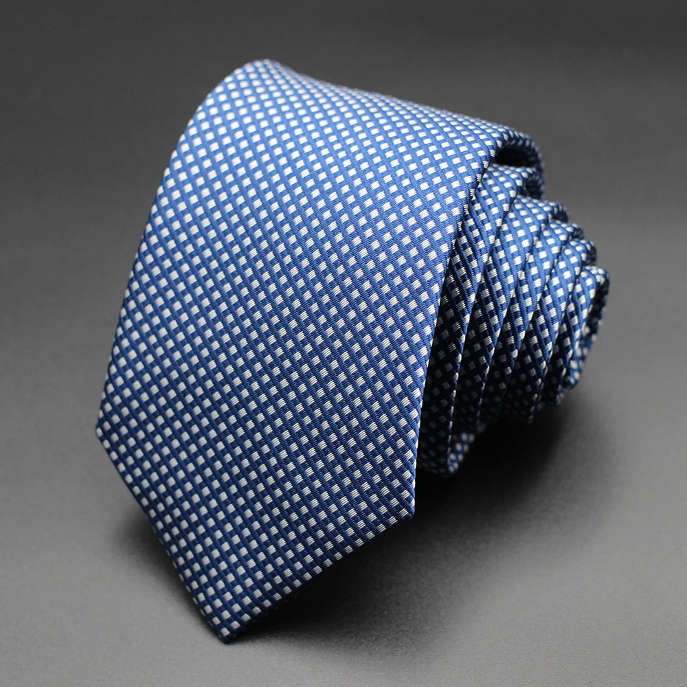 Cravate Homme Fantaisie – Motifs Floraux et Pois en Bleu, Rouge et Jaune, pour Affaires, Mariage et Cadeau Formelle