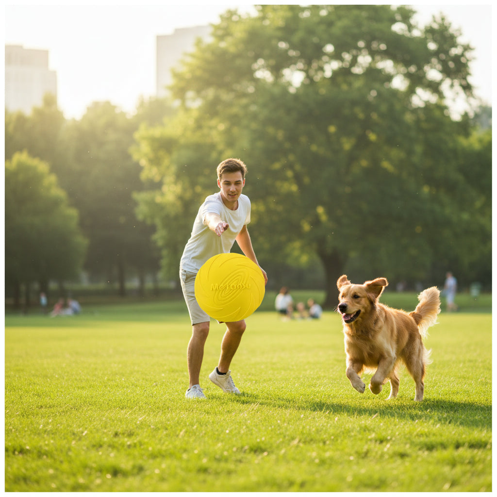 Bite-resistant Dog Flying Disc – Interactive Training & Fetch Toy