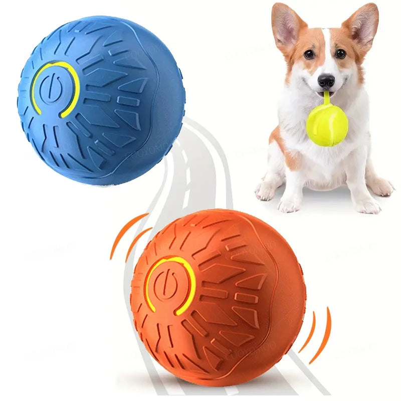 Smart Automatic Rolling Dog Ball – USB Rechargeable Interactive Pet Toy