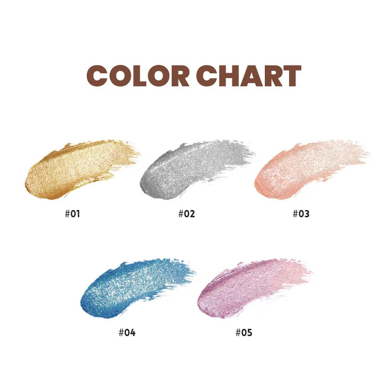 Mascara métallique brillant haute qualité perlé paillettes et extensions de cils