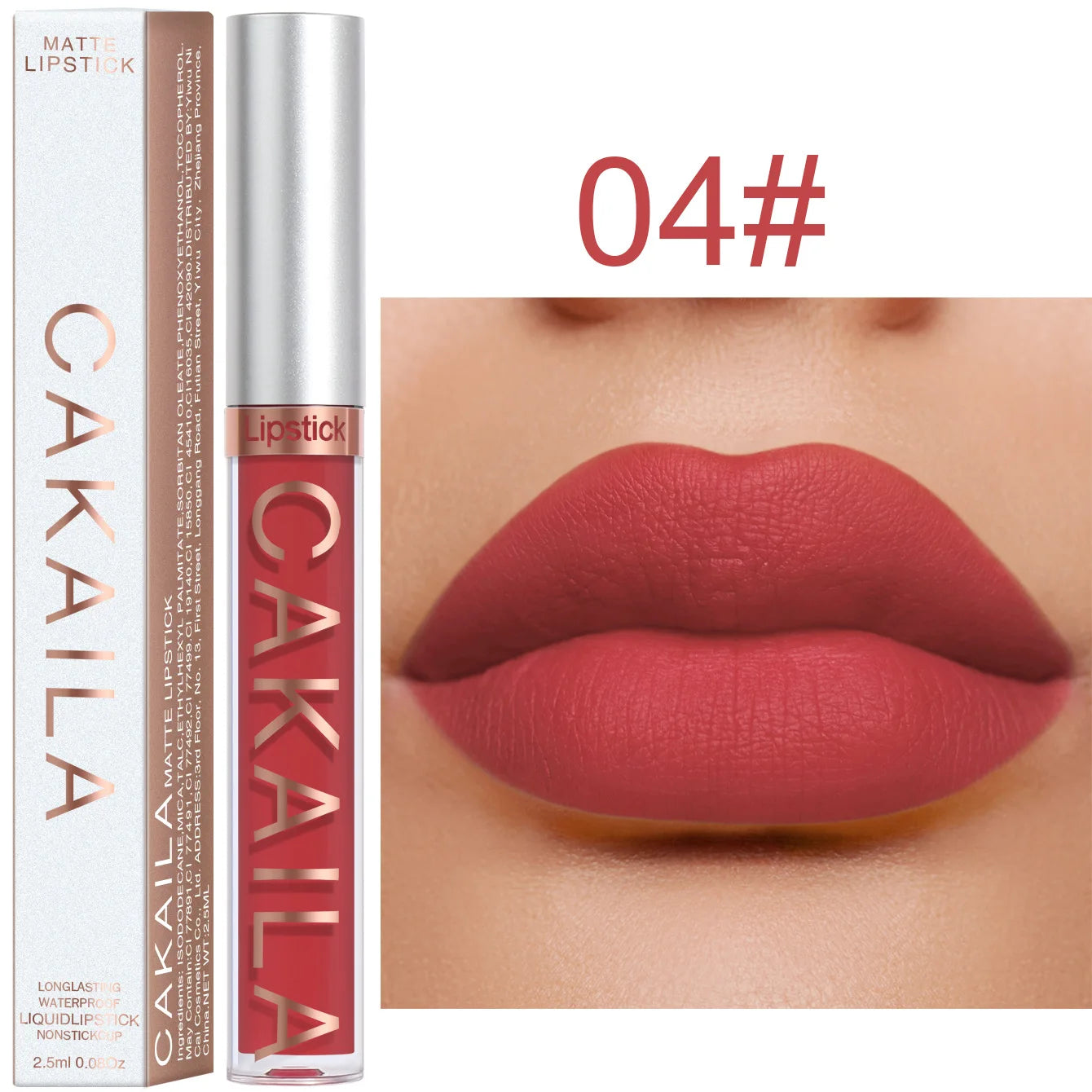Rouge à lèvres 18 couleurs – Finition mate | Waterproof et non collant | Gloss longue tenue pour lèvres élégantes
