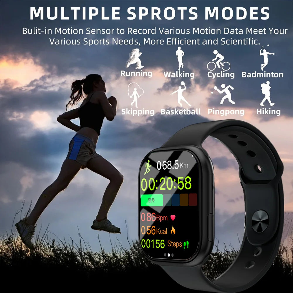 2025 nouvelle réponse appel Sport Fitness montre intelligente Tracker cadran personnalisé Smartwatch hommes femmes cadeau pour tout téléphone PK IWO 27 X8 T500
