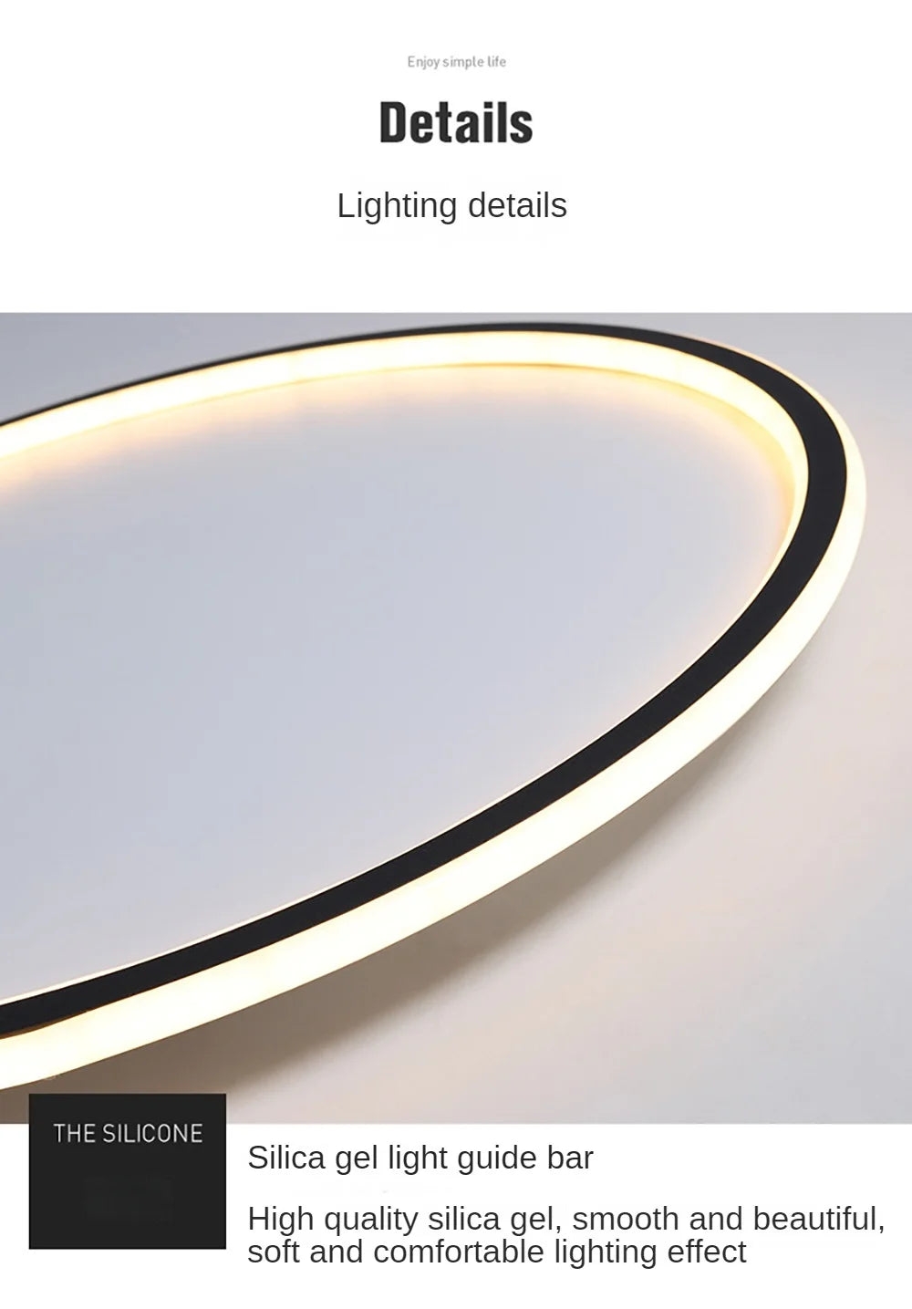 Modern LED Ceiling Light – Circular Flush Mount Fixture for Living Room, Bedroom & Hallway