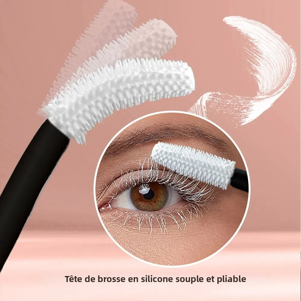 Mascara anti-bavure volumisant allongeant recourbant séchage rapide sans flocons coloré maquillage yeux femme