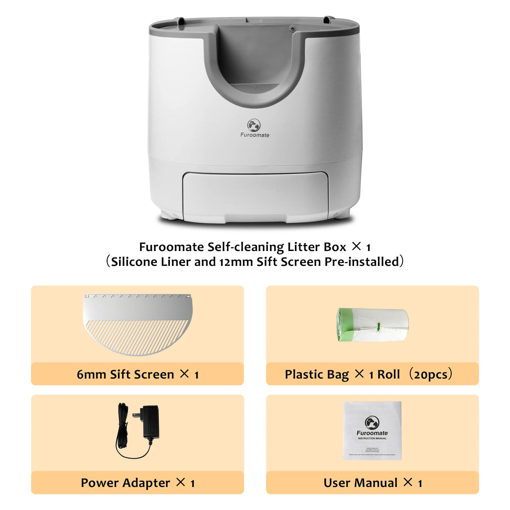 Self-Cleaning Open-Top Cat Litter Box – Extra Large Automatic Litter Box