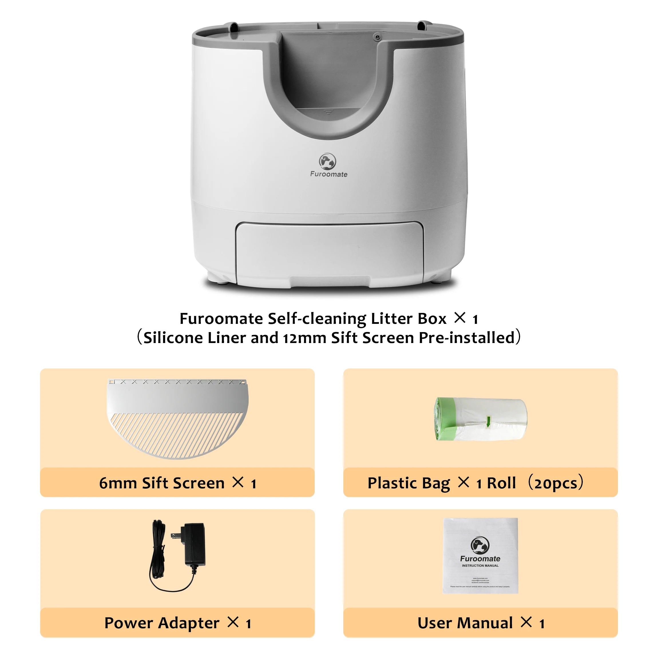 Self-Cleaning Open-Top Cat Litter Box – Extra Large Automatic Litter Box