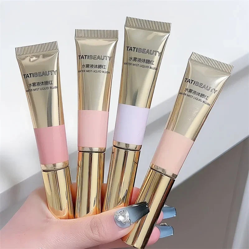 Blush Liquide Velours Mat — Pigment pour le Visage, Longue Tenue, Effet Naturel, Crème pour Joues, Teinte Rose Pêche, Maquillage Coréen