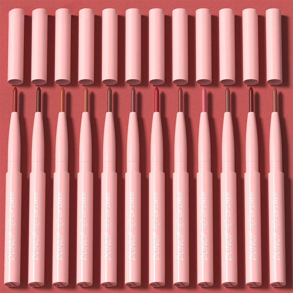 1 Pièce Crayon à Lèvres à Pointe Effilée – Mat, Crémeux, Effet Repulpant, Waterproof, Slim, Longue Tenue, Teintes Nude et Marron