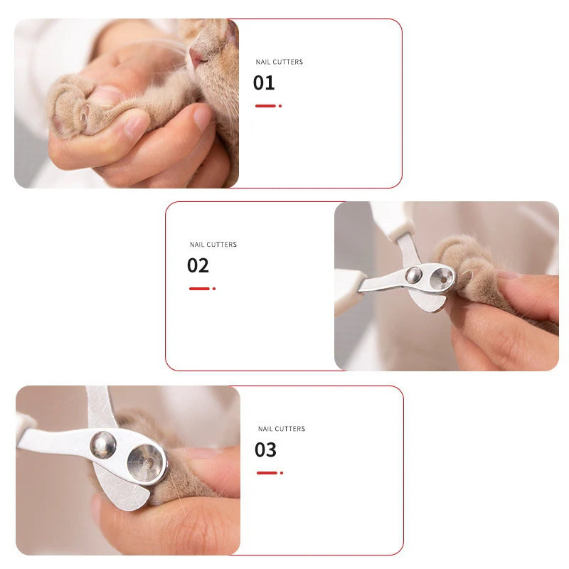 Professional Pet Nail Clippers – Circular Blade Trimmer for Cats & Small Dogs