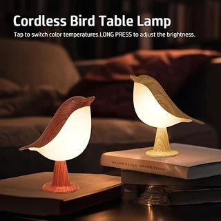 LED Bird Touch Lamp – 3-Level Dimmable Rechargeable Night Light for Home Decor