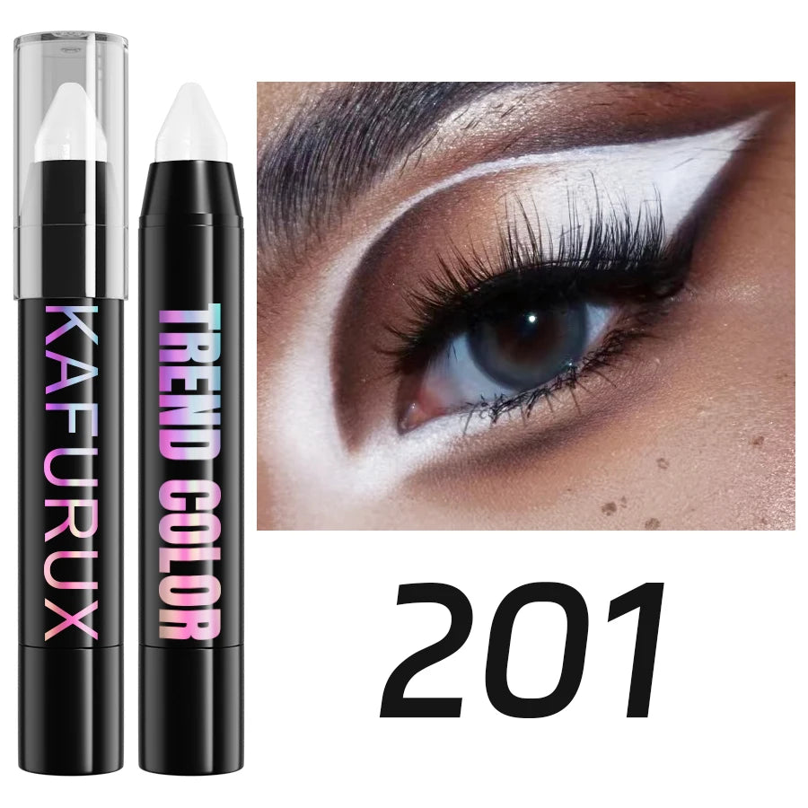 Crayon eyeliner nacré pailleté 24 couleurs, waterproof, mat, nude, effet illuminateur.