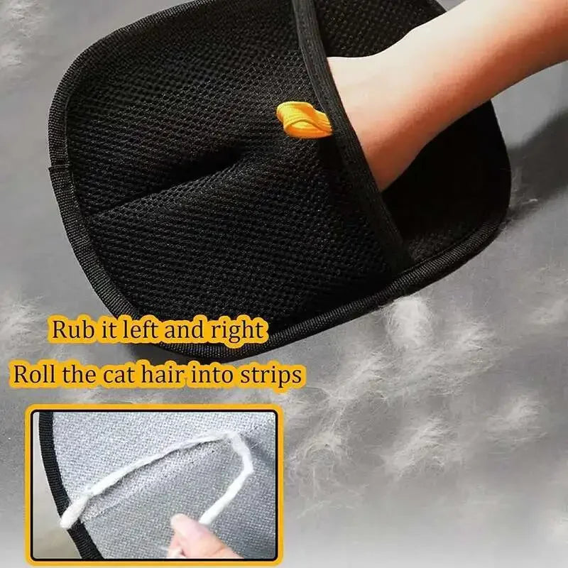 Double-Sided Pet Hair Removal Glove – Reusable Fur Cleaner for Furniture & Clothing