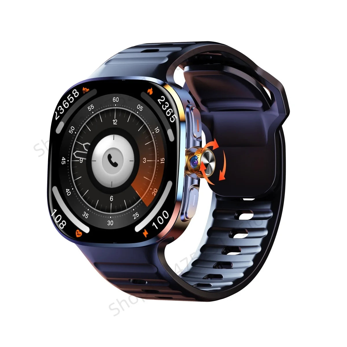M99 Smartwatch 5G avec écran Amoled de 2.4 pouces 900W caméra rotative WIFI GPS Position boussole NFC Bluetooth montre intelligente hommes femmes