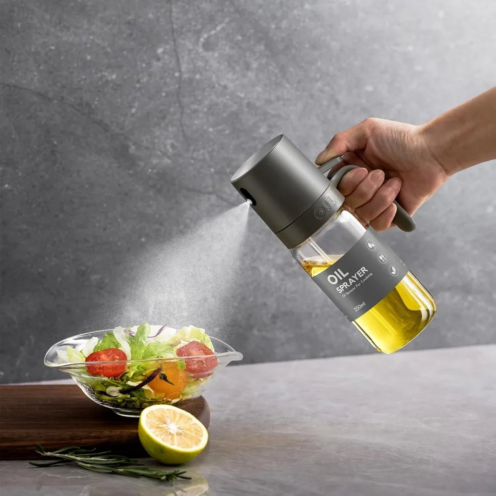 250ml Olive Oil Sprayer – BPA-Free High Borosilicate Glass Oil Mister for Air Fryer, BBQ & Cooking
