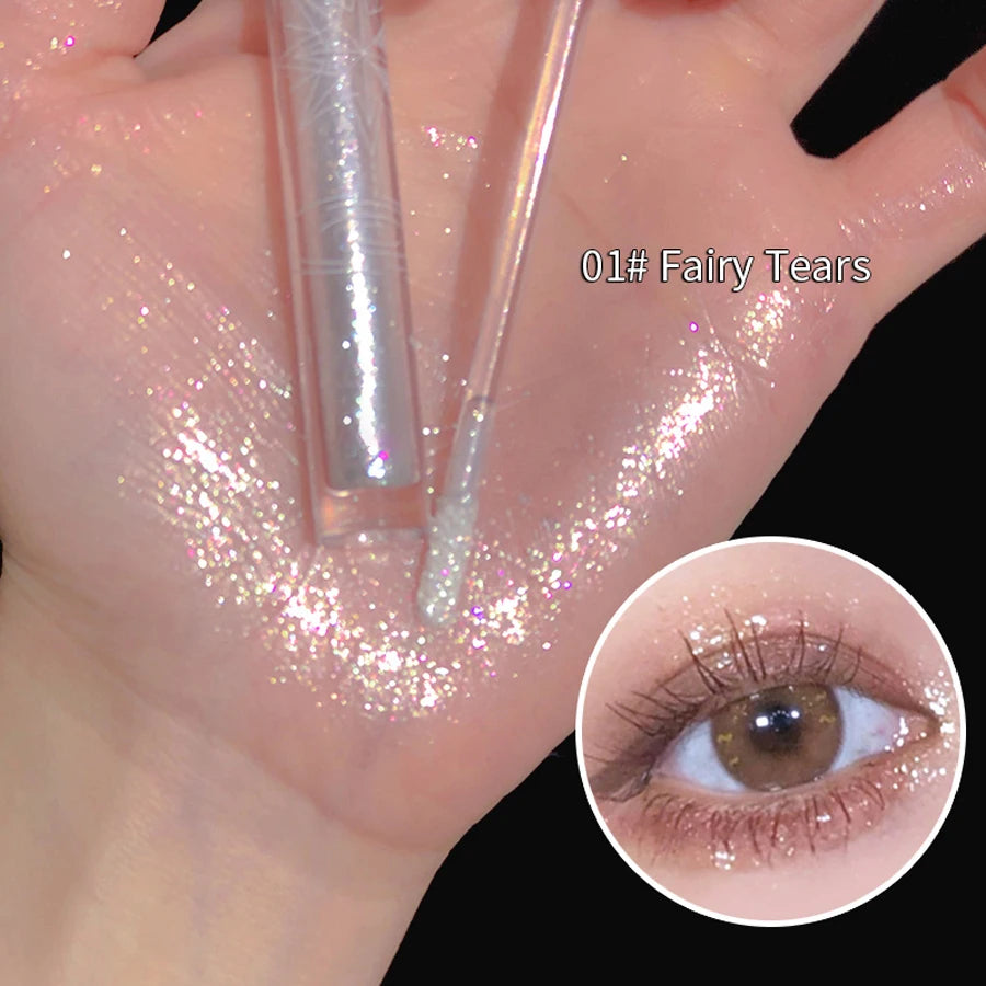 **« Fard à paupières liquide – Haute pigmentation, waterproof et pailleté »**