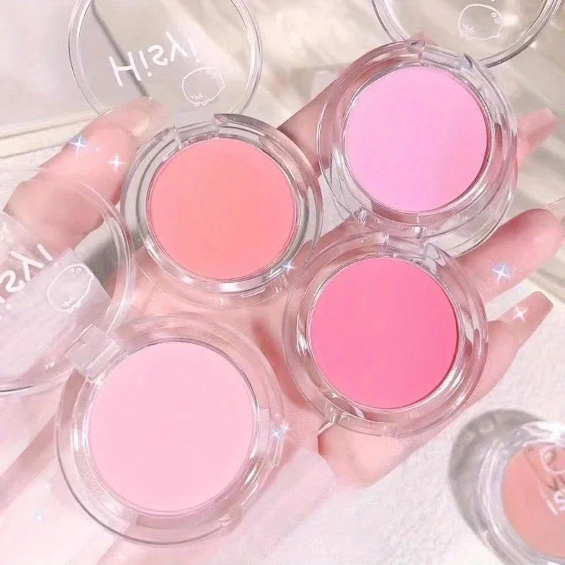 Palette de blush illuminateur – Contouring du visage, teinte pour joues, rougeur naturelle – Waterproof, fini mat monochrome, maquillage féminin, 1 pièce