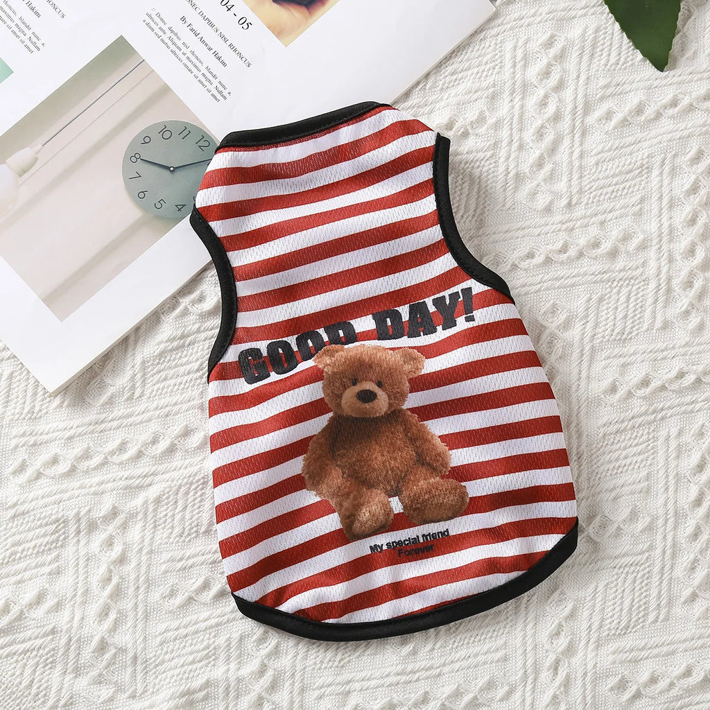 Breathable Summer Pet Vest – Lightweight Clothes for Dogs & Cats