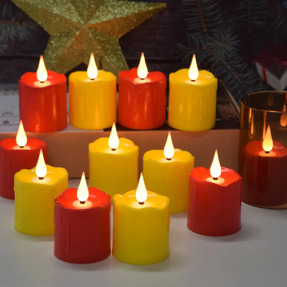 Rechargeable Waterproof LED Candles – Flameless Remote-Control Tea Lights for Home Decor