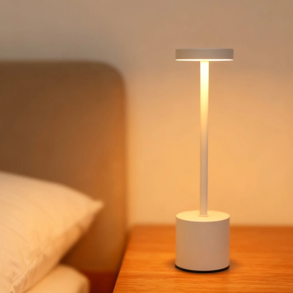 LED Ambient Table Lamp – USB Rechargeable Touch-Control Dimmable Night Light