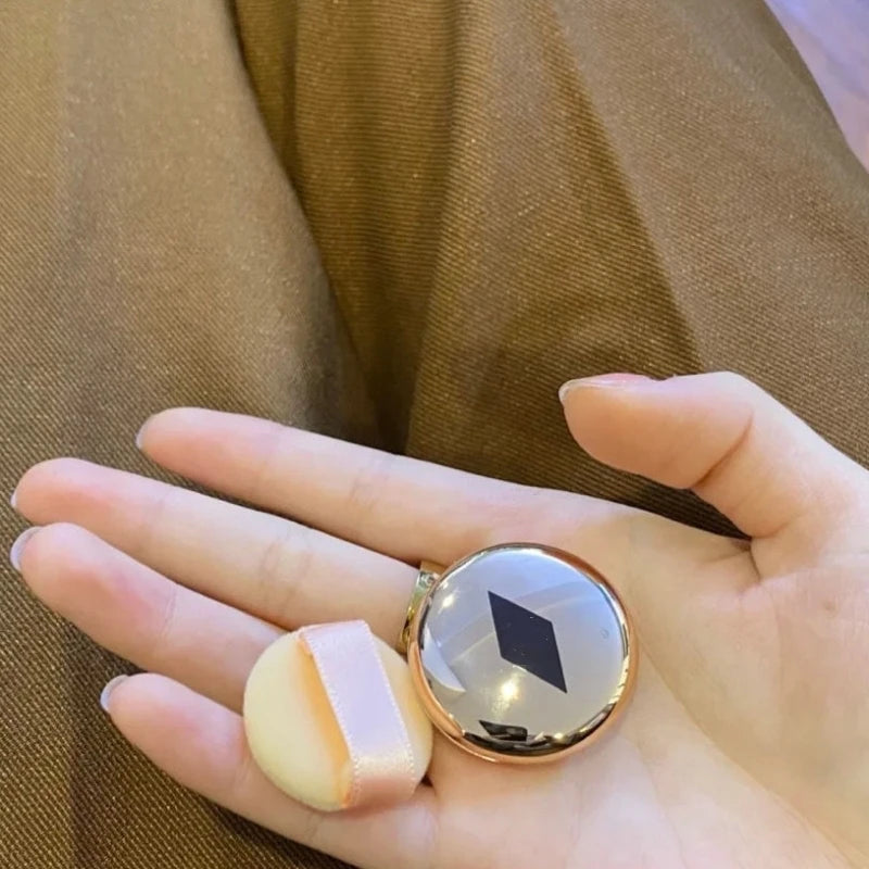 Poudre mini 0,8 g – Longue tenue, poudre sèche, échantillon, waterproof, contrôle de l’huile, finition parfaite et naturelle, illumine, anti-cernes, houppettes pour les doigts