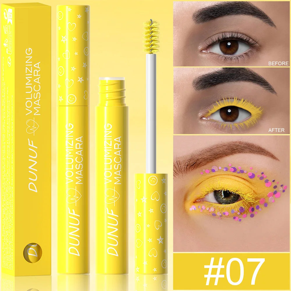 Mascara coloré recourbant waterproof séchage rapide
