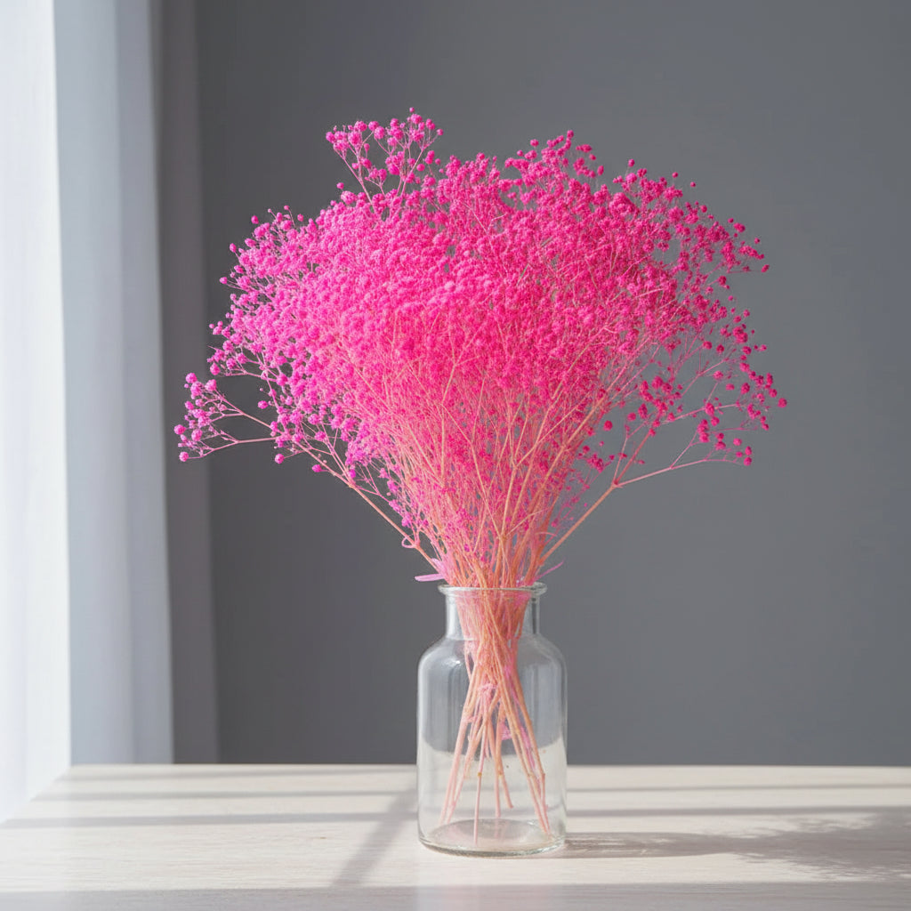 Natural Preserved Dried Baby’s Breath Flowers – Decorative Gypsophila Bouquet