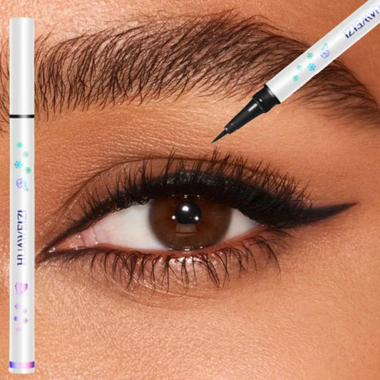 L'eyeliner liquide noir est imperméable, longue durée, résistant aux taches et à la décoloration pour créer facilement un charmant maquillage pour les yeux