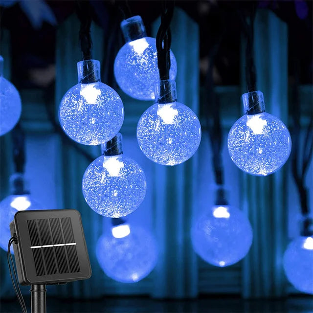 200 LED Solar Globe String Lights – Waterproof Outdoor Fairy Lights