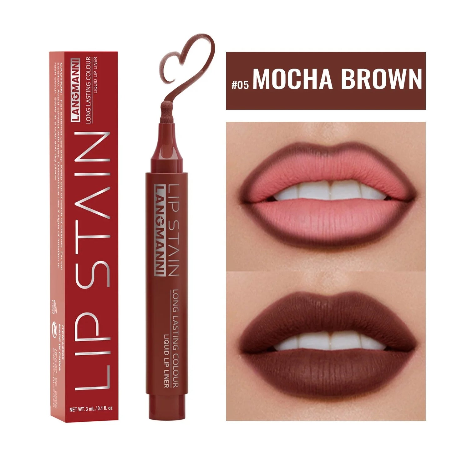 Set 6 Couleurs Crayons à Lèvres Liquides – Longue Tenue, Teintes Nude, Mat, Anti-Transfert, Contour Naturel, Maquillage des Lèvres