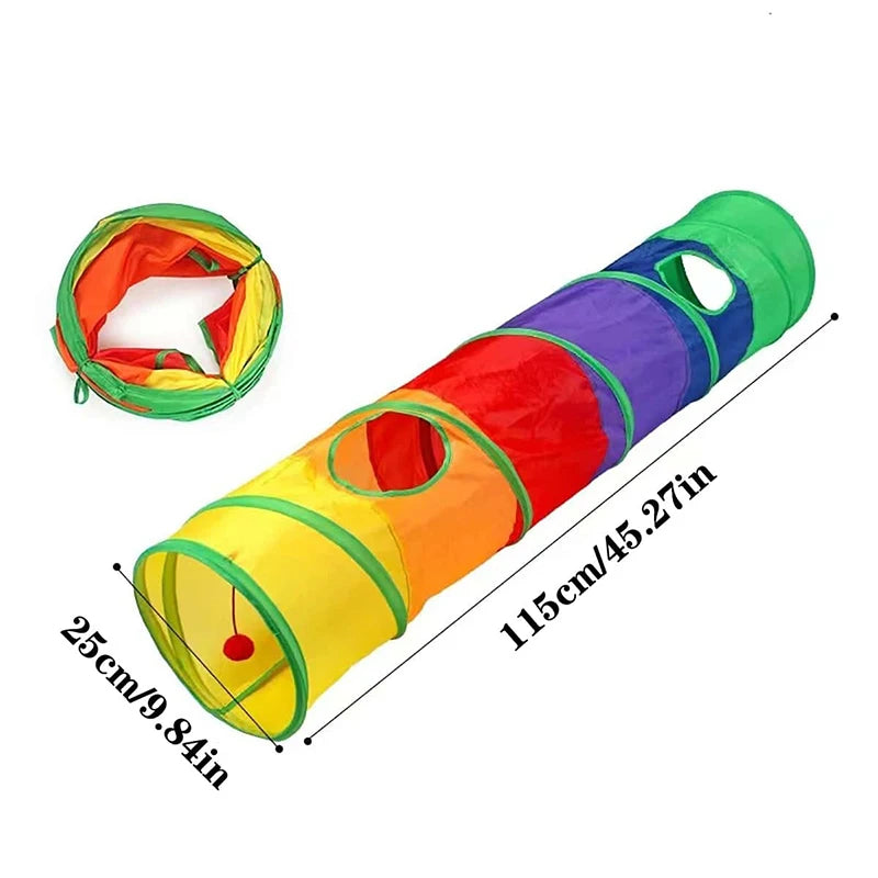 Foldable Cat Tunnel – Interactive Play Tunnel for Cats & Kittens