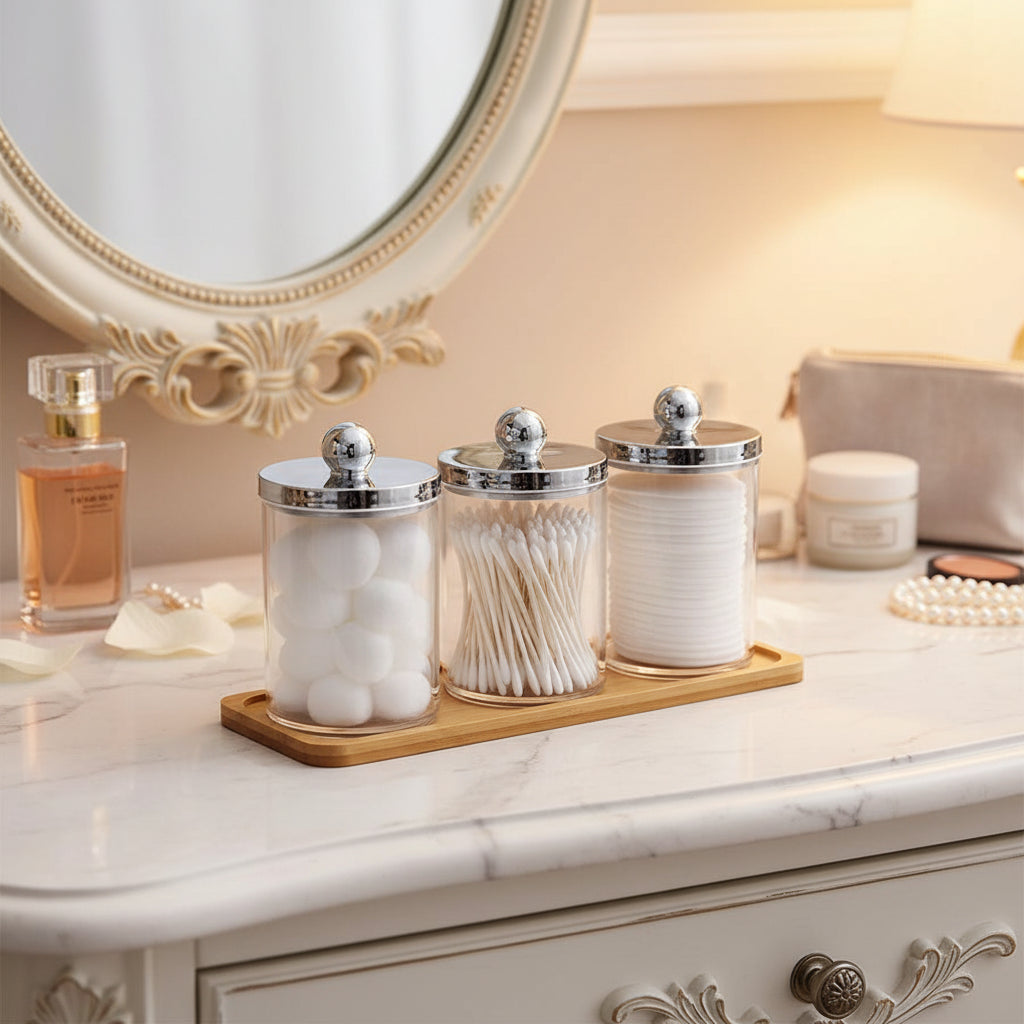 Acrylic Bathroom Organizer Set