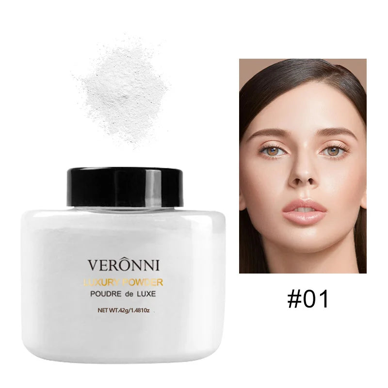 Poudre Libre Banane Réduit Pores et Rides Effet Mat Longue Tenue Maquillage Naturel