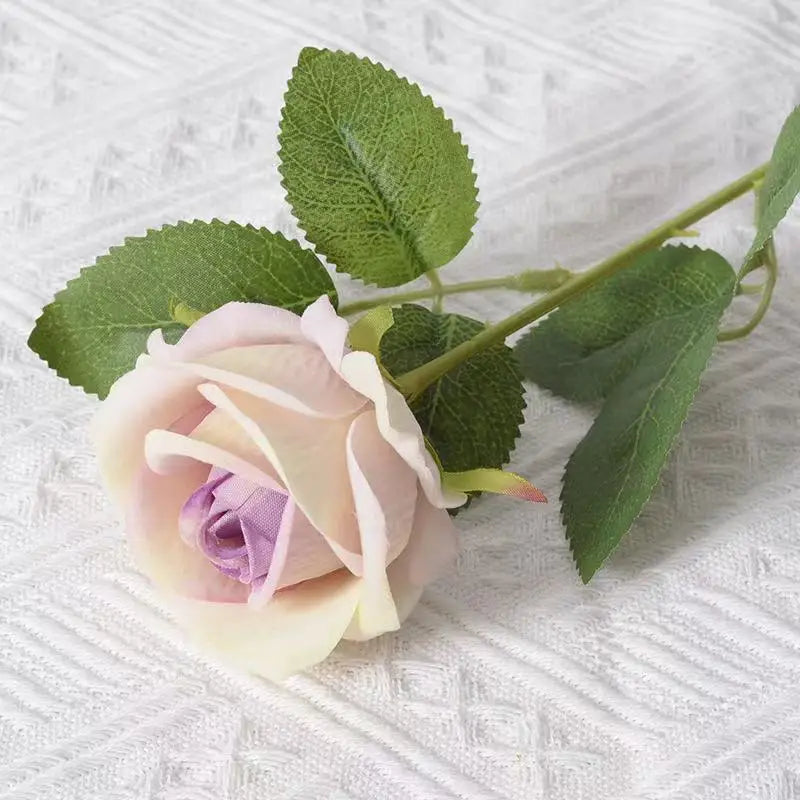 Artificial Rose Flower Stems – Realistic Red Roses for Home & Wedding Décor
