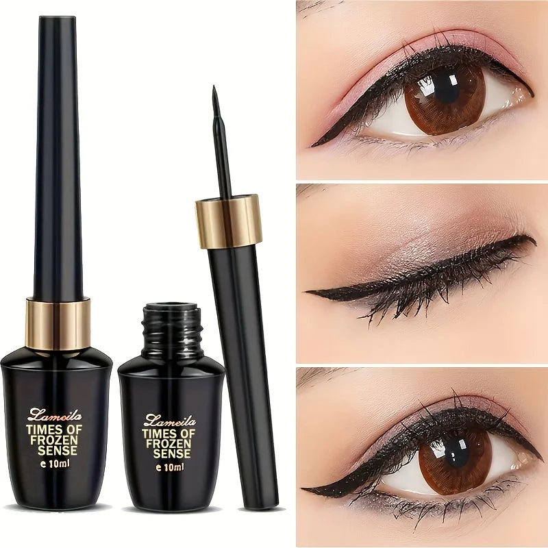 Eyeliner liquide ultra-fin séchage rapide waterproof longue tenue anti-bavure