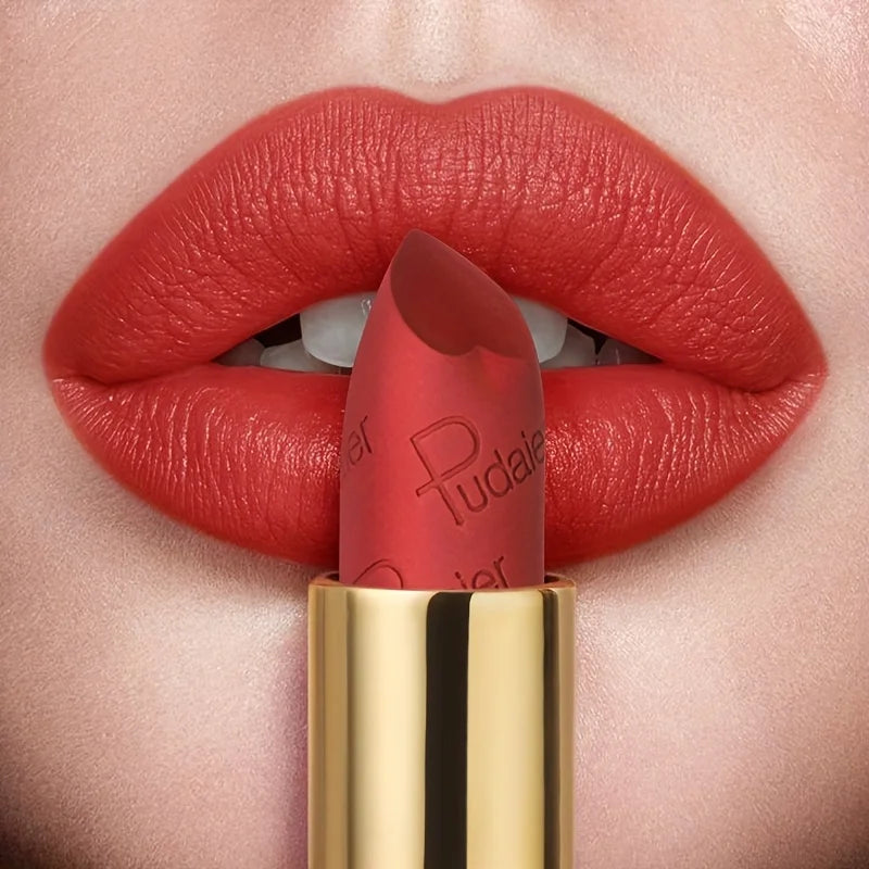 Rouge à lèvres velours mat – Waterproof et résistant à la transpiration | Application facile et portable | Gloss pratique pour un maquillage lèvres parfait