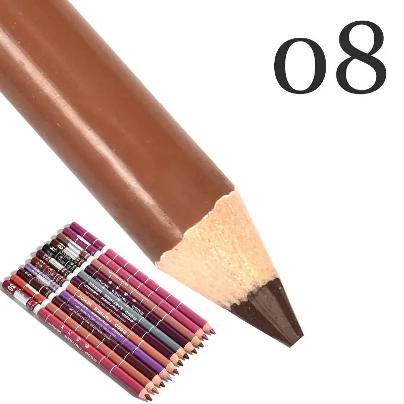 Set 28 Couleurs Crayons à Lèvres Waterproof – Mat, Teintes Nude et Rouge, Longue Tenue, Anti-Transfert, Maquillage des Lèvres pour Femmes, Fête