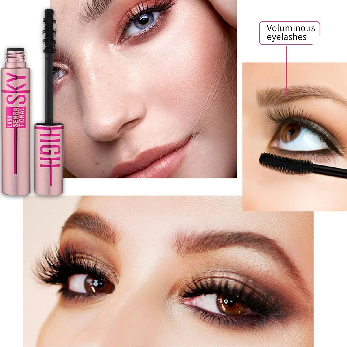 Mascara allongeant cils longue tenue waterproof noir soyeux extensions maquillage coréen