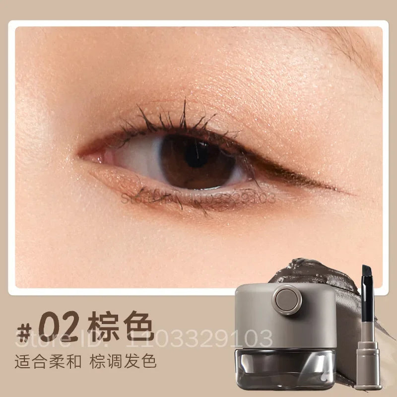 Eyeliner gel  – noir ou marron, waterproof, anti-bavure, longue tenue, séchage rapide, maquillage des yeux