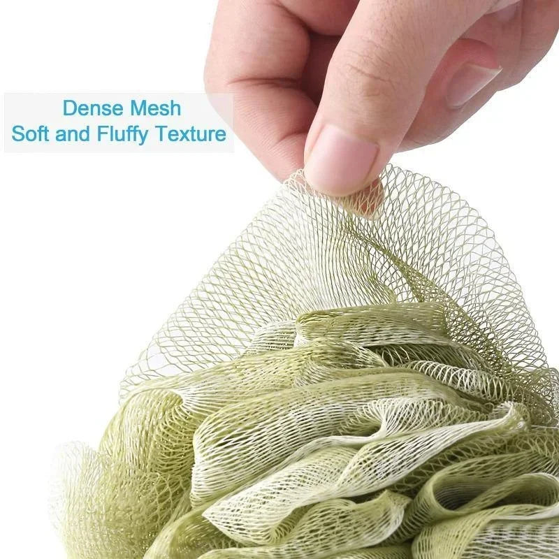 Large Bath Sponge Loofah Set – Mesh Shower Scrubber Bath Ball