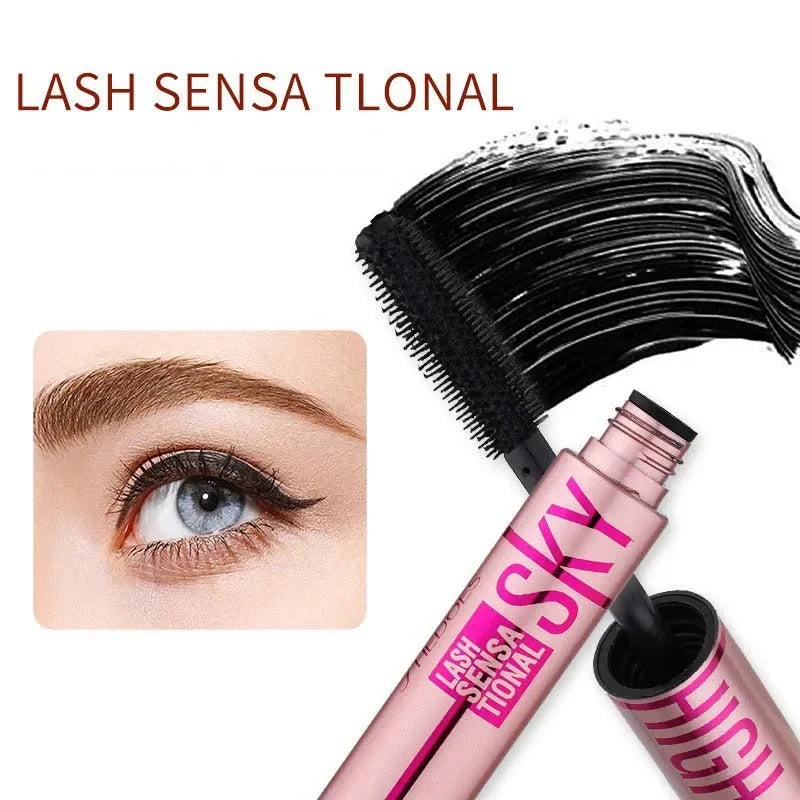Mascara 4D allongeant waterproof épais recourbant cils noirs extensions naturels longue tenue