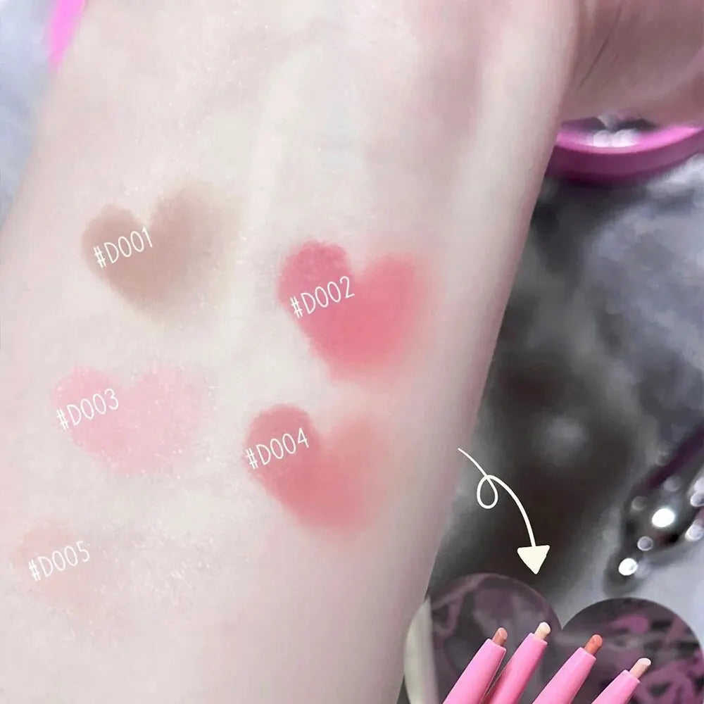 Crayon à Lèvres Nude avec Pinceau – Cappuvini, Style Coréen, Rouge à Lèvres Velours Mat, Maquillage Longue Tenue