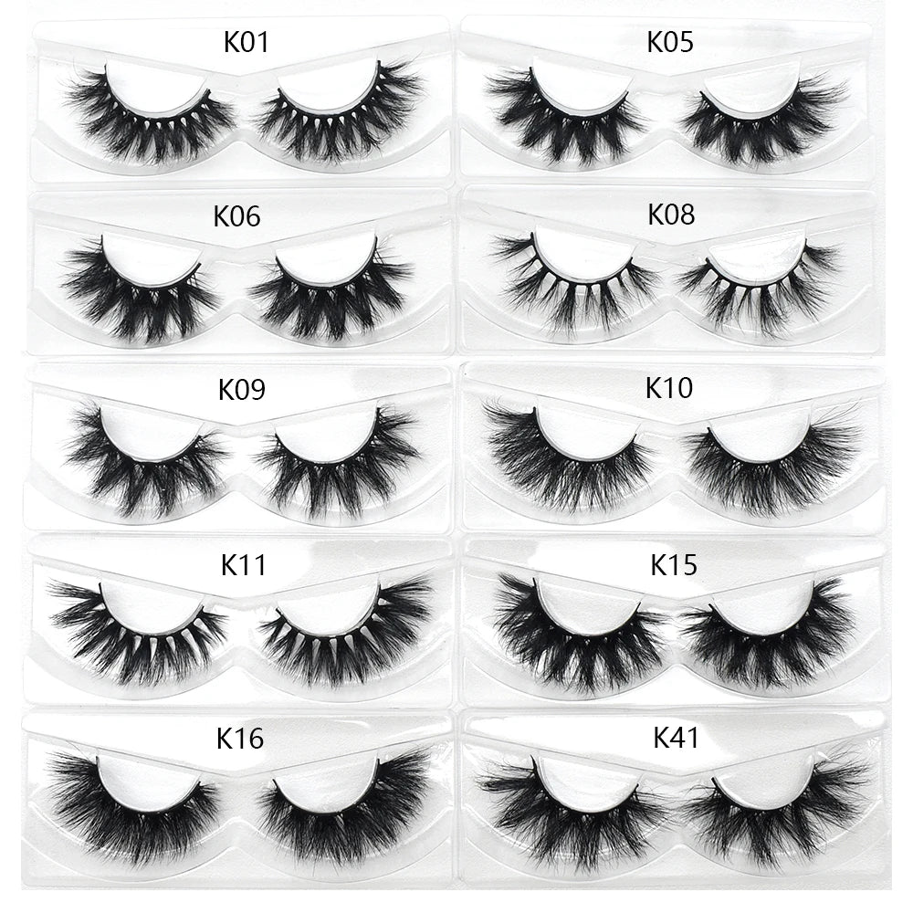 Cils en vison – Vente en gros pour les professionnels, faux cils volumineux, doux et légers – Extensions de cils naturels