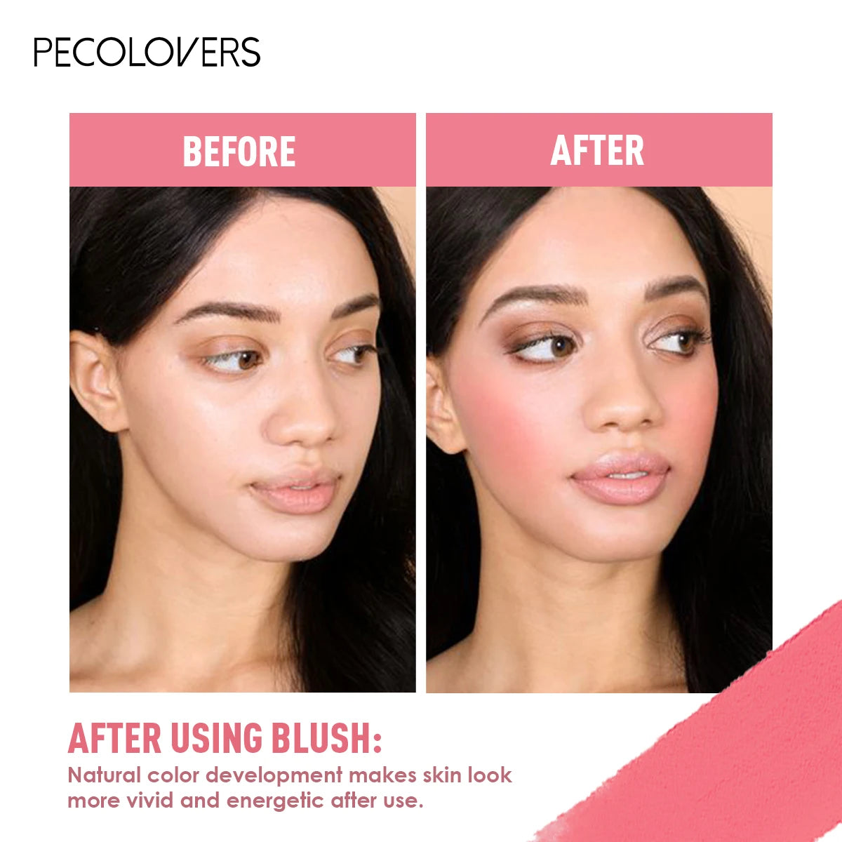 Blush pour le visage – Crème blush cosmétique, waterproof et longue tenue – Maquillage des joues, effet naturel