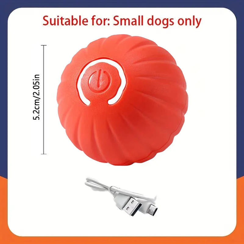 Smart Automatic Rolling Dog Ball – USB Rechargeable Interactive Pet Toy