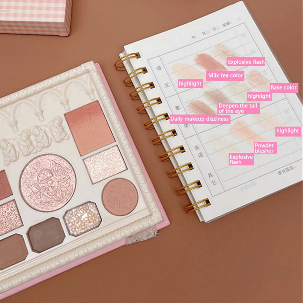 Palette fards à paupières haute qualité, nacrée, highlighter, film polarisé, mats, longue tenue, correction et maquillage yeux