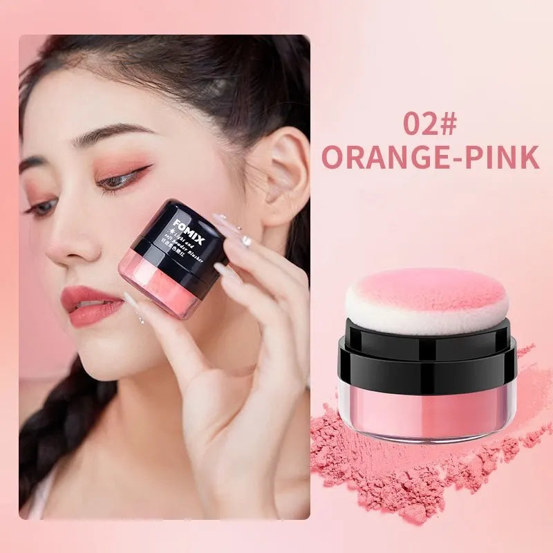 Blush Poudre Libre Coussin d’Air — Haute Tenue, Haute Pigmentation, Texture Douce et Brumeuse, Fini Mat, Couleurs Naturelles pour Joues