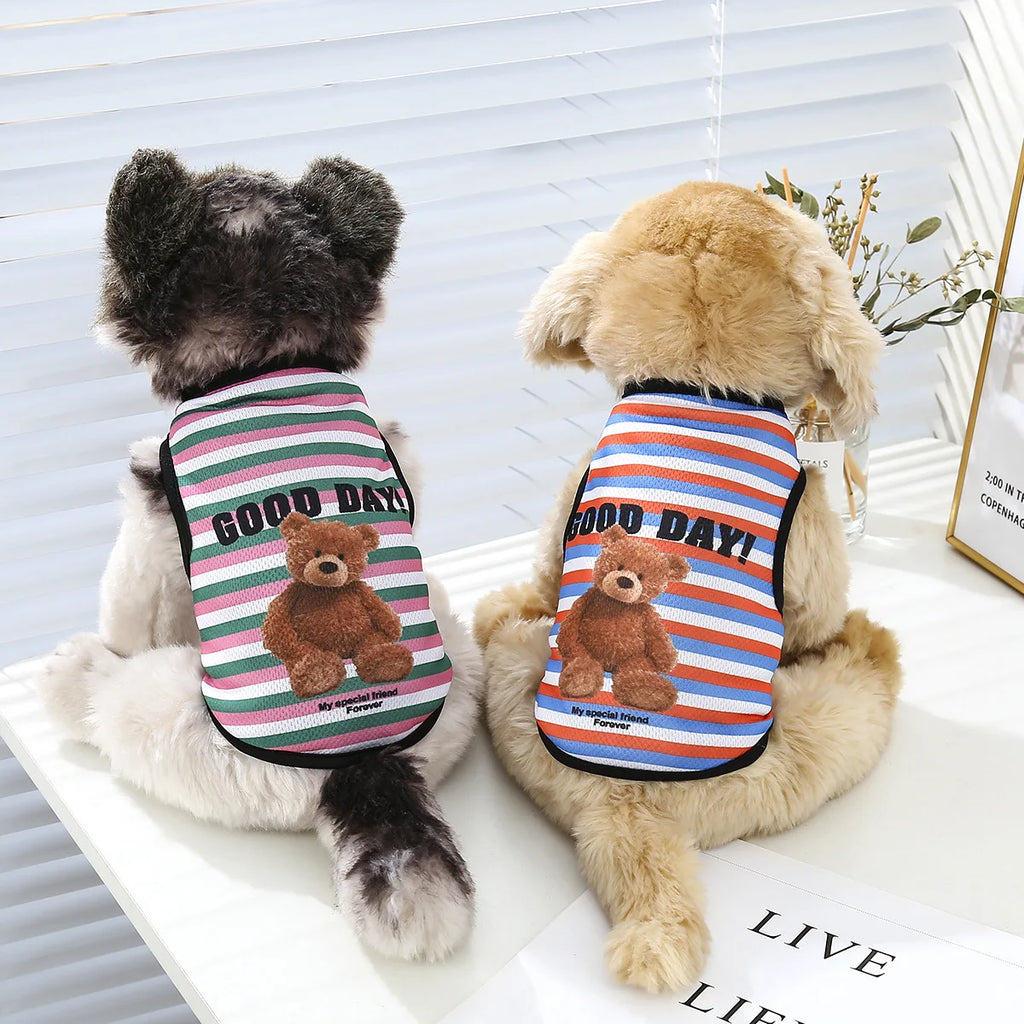 Breathable Summer Pet Vest – Lightweight Clothes for Dogs & Cats