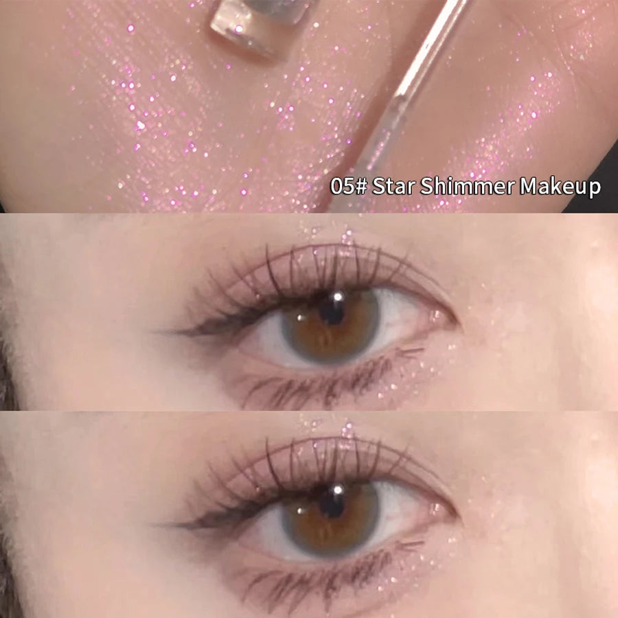 **« Fard à paupières liquide – Haute pigmentation, waterproof et pailleté »**