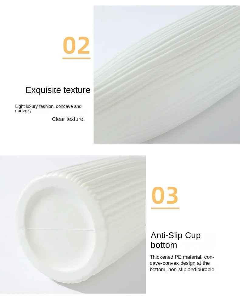Modern Silver Plastic Vase – Elegant Decorative Flower Vase for Home & Office